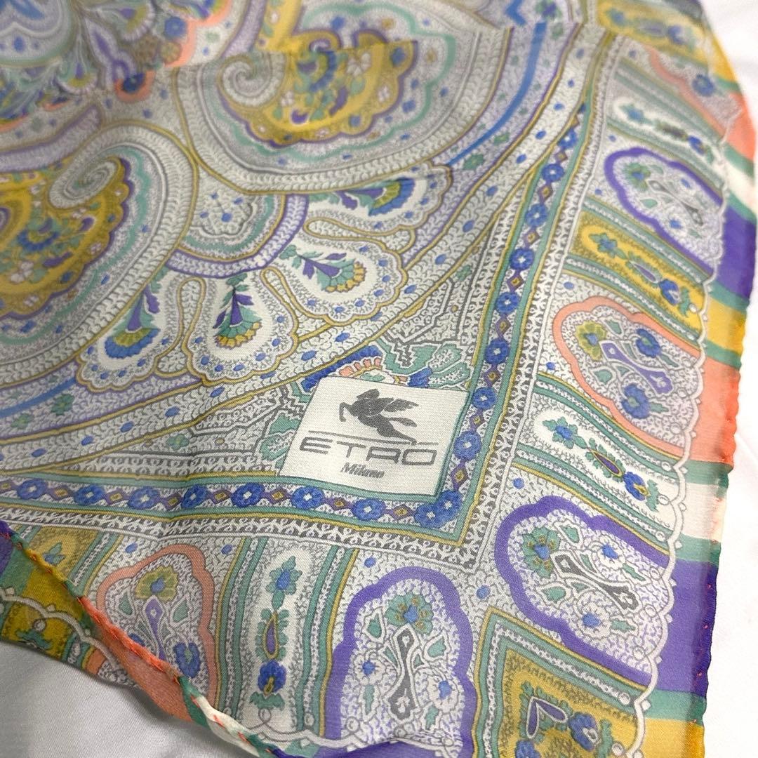 美品☆エトロ☆超大判☆スカーフ☆特大☆ペイズリー☆