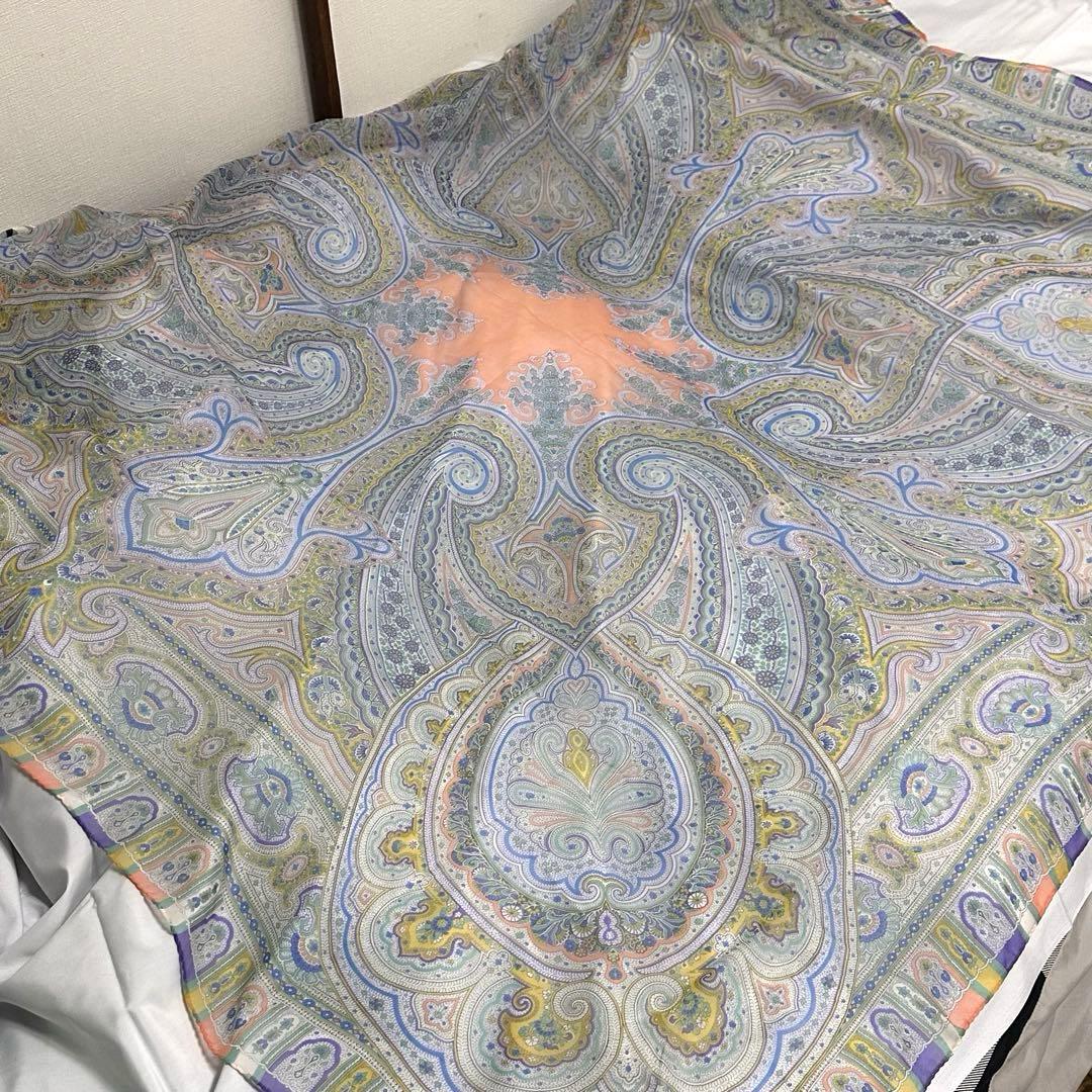 美品☆エトロ☆超大判☆スカーフ☆特大☆ペイズリー☆