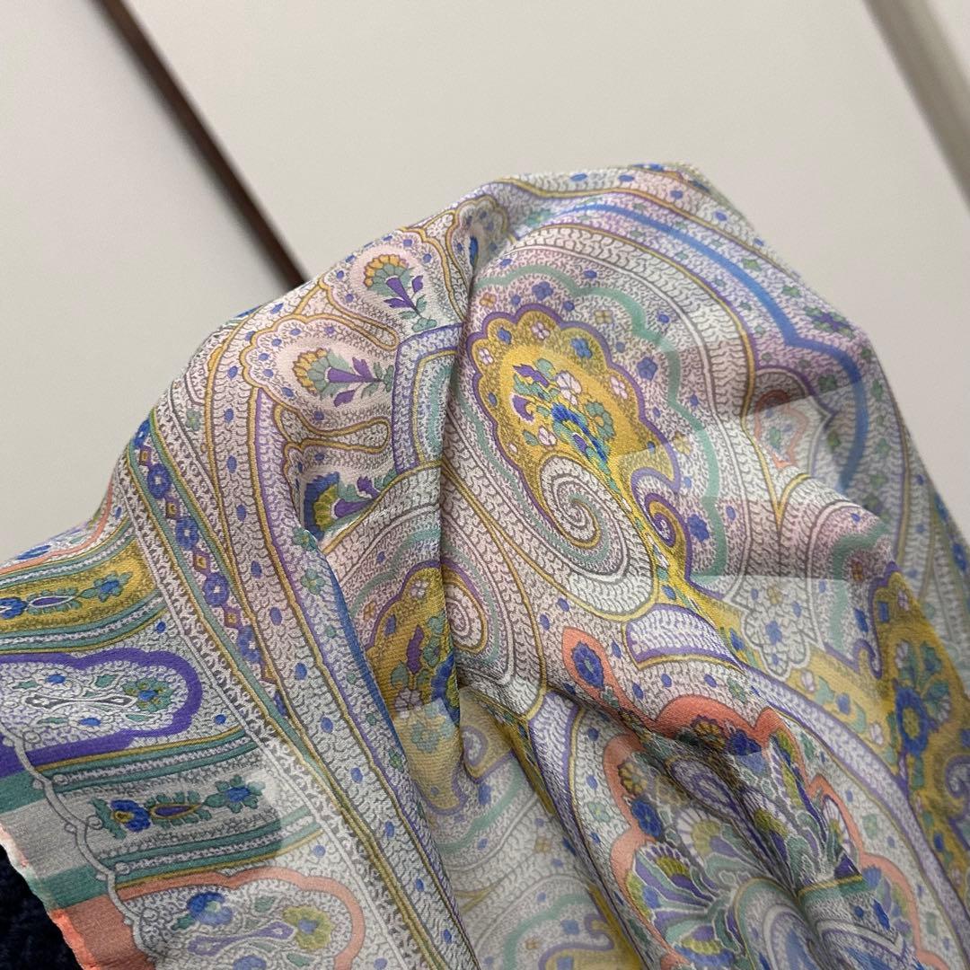 美品☆エトロ☆超大判☆スカーフ☆特大☆ペイズリー☆
