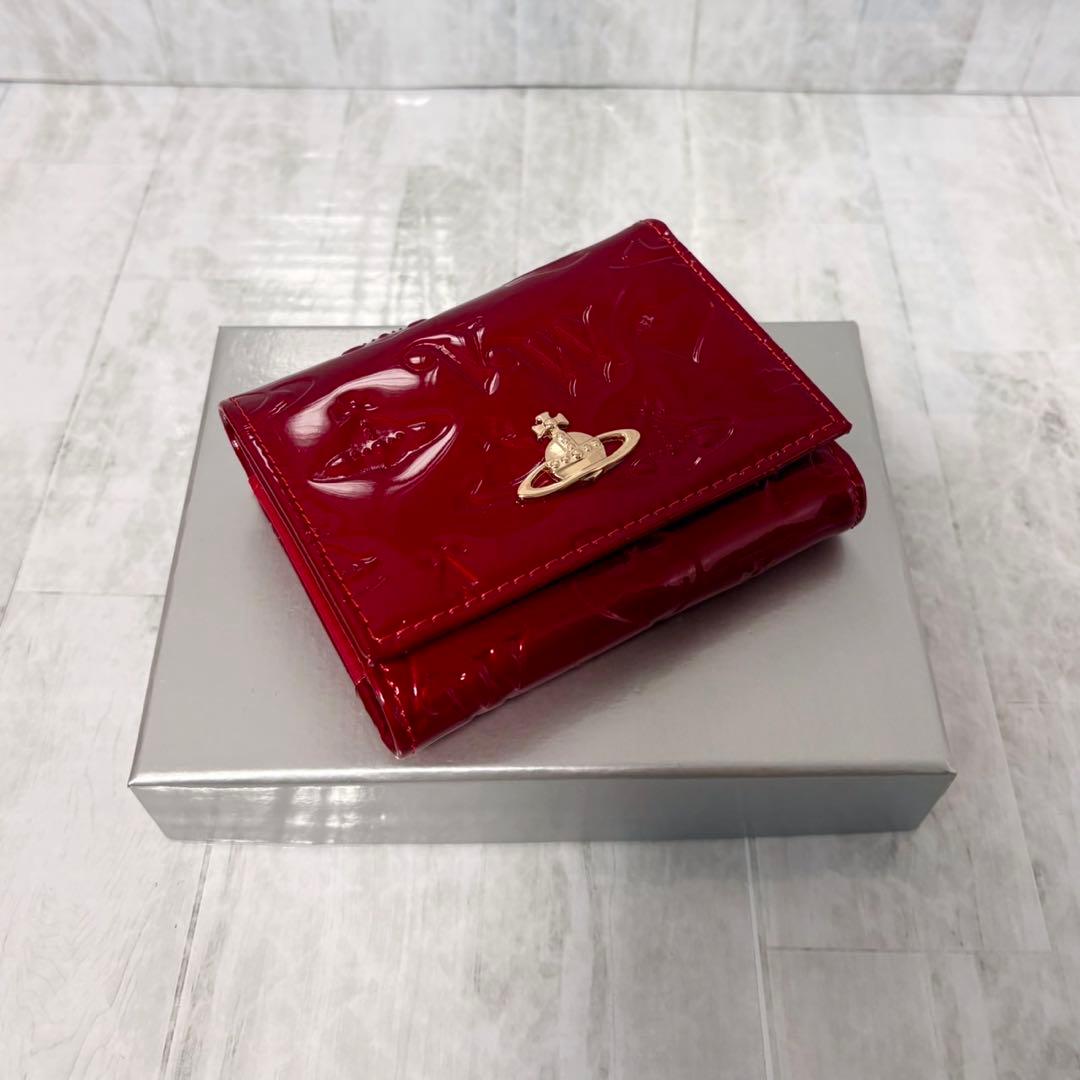 Vivienne Westwood 3つ折り財布 / レッド/ゴールド金具付き