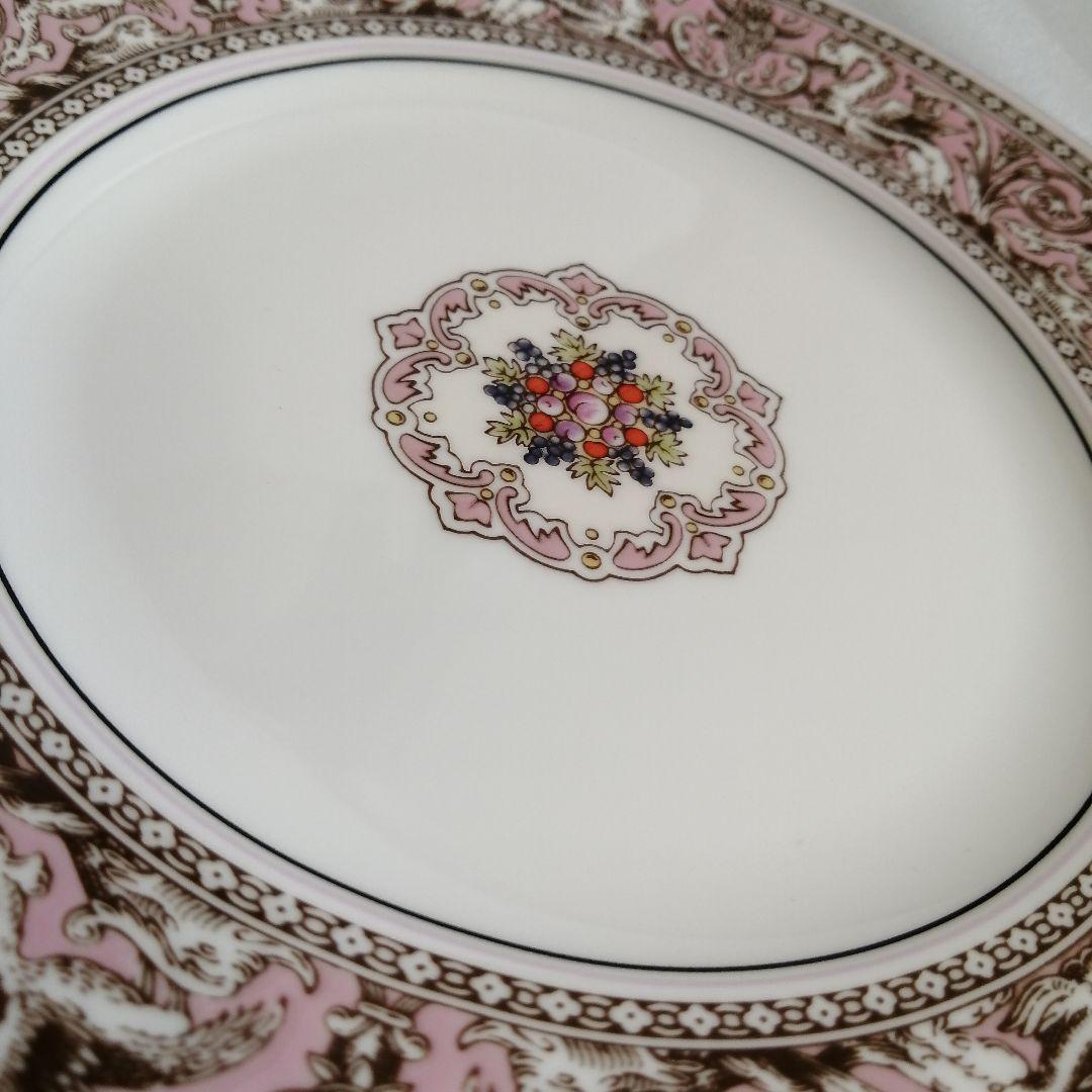 希少/未使用 ウェッジウッド 20.5cmプレート1枚 フロレンティーン/ピンク