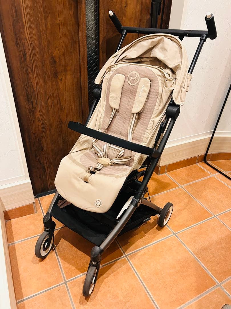 サイベックスリベル2024 アーモンドベージュ レインカバー付 B型ベビーカー