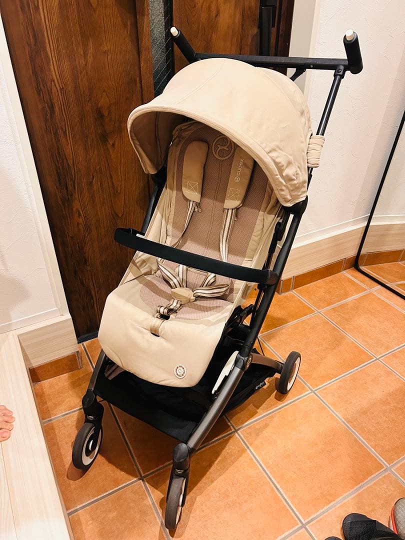 サイベックスリベル2024 アーモンドベージュ レインカバー付 B型ベビーカー