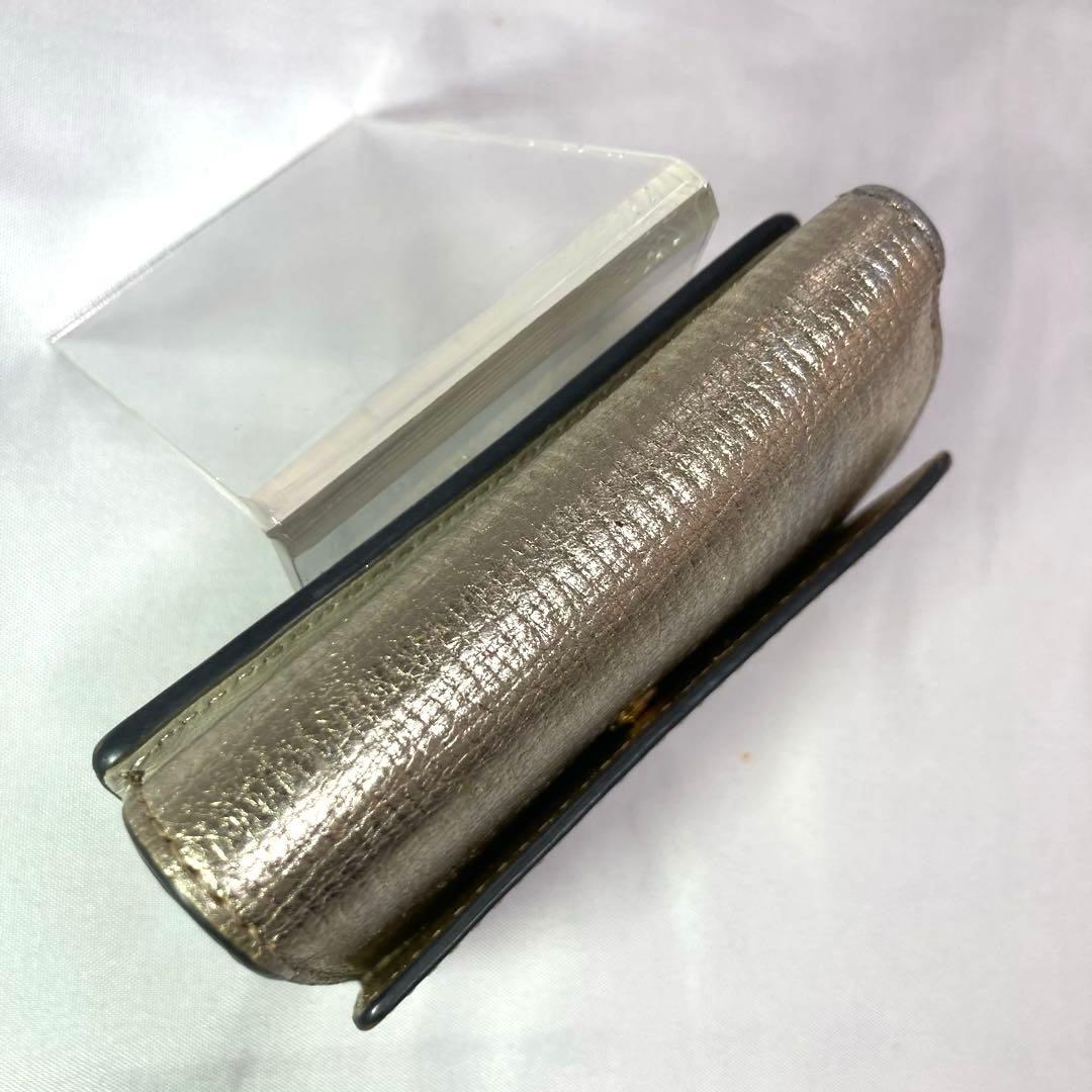 アニヤハインドマーチ アイズ eyes シルバー 三つ折り財布 ミニウォレット