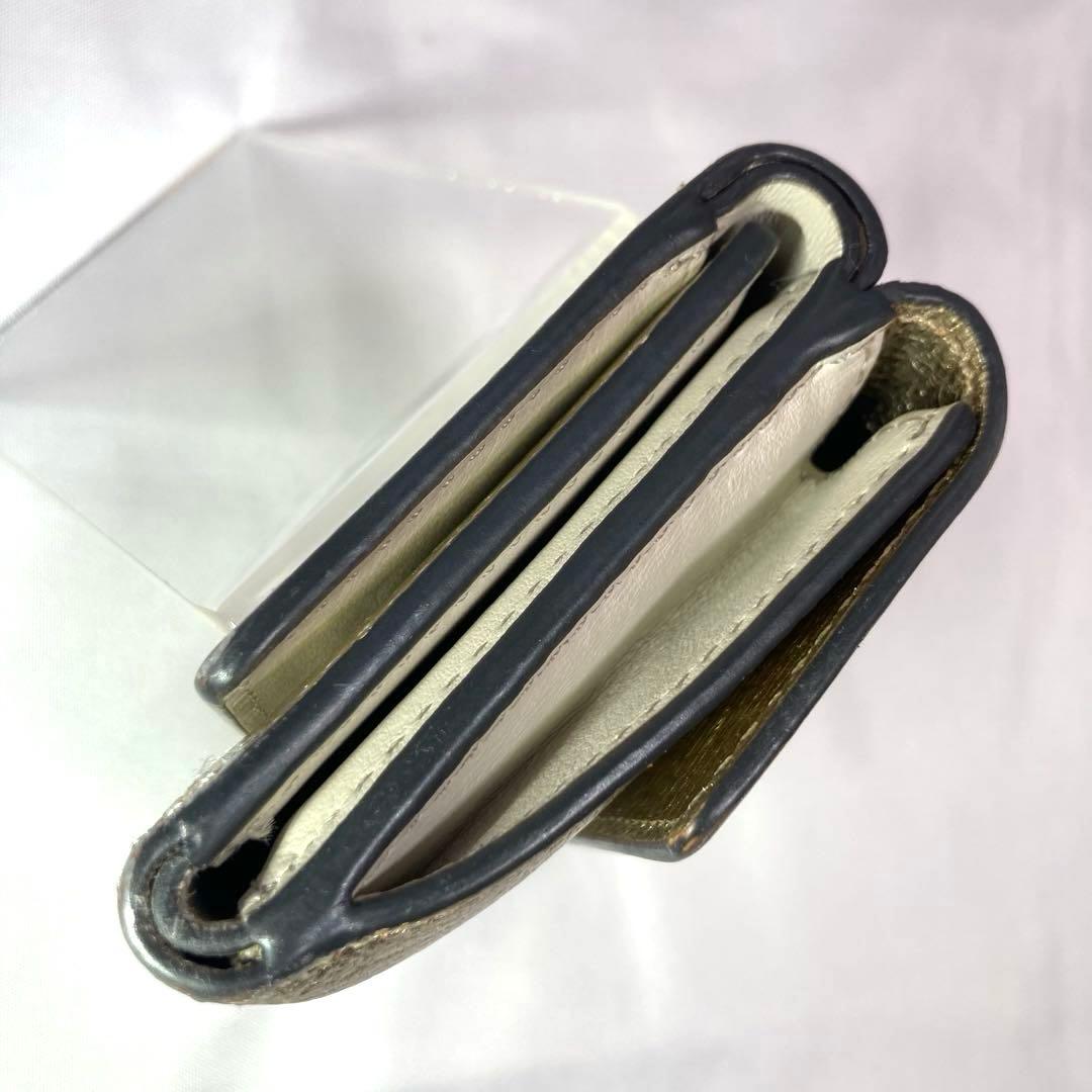 アニヤハインドマーチ アイズ eyes シルバー 三つ折り財布 ミニウォレット