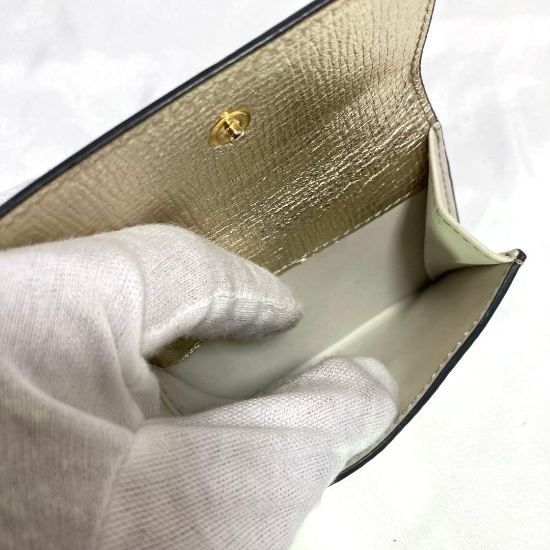 アニヤハインドマーチ アイズ eyes シルバー 三つ折り財布 ミニウォレット