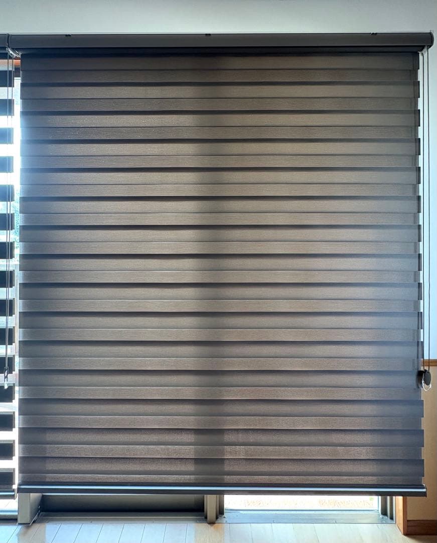 【3本セット】eeHAUS ロールスクリーン モカ W180×H210cm