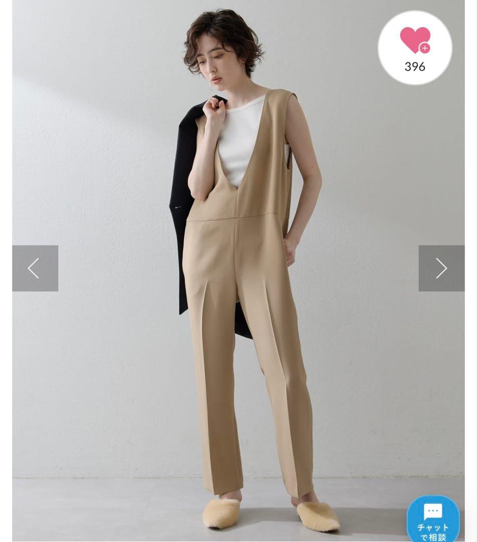 whim gazette 【インフルエンサーコラボ】ダブルフェイスサロペット