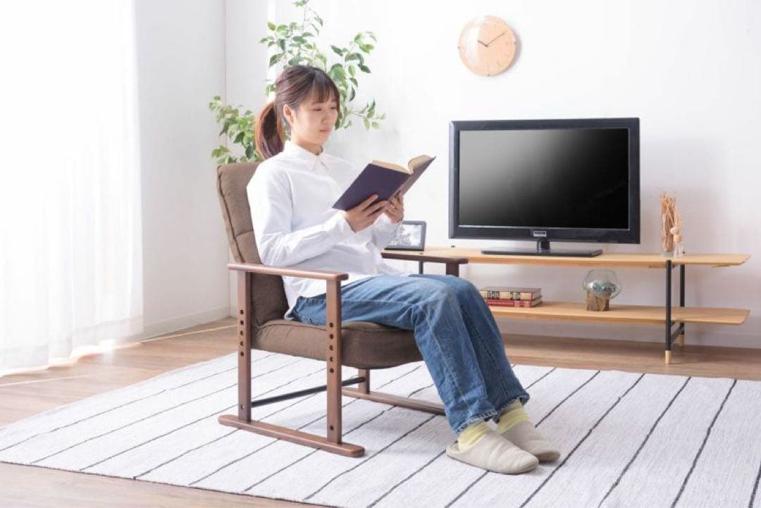 新品　高座椅子 S ブラウン　LSS-34BR プレゼント