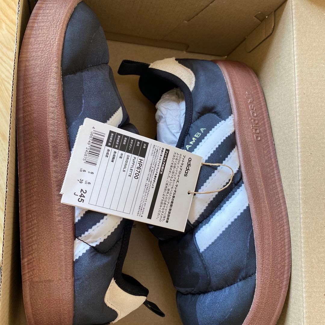 adidas パフィレッタ　ブラック　24.5cm