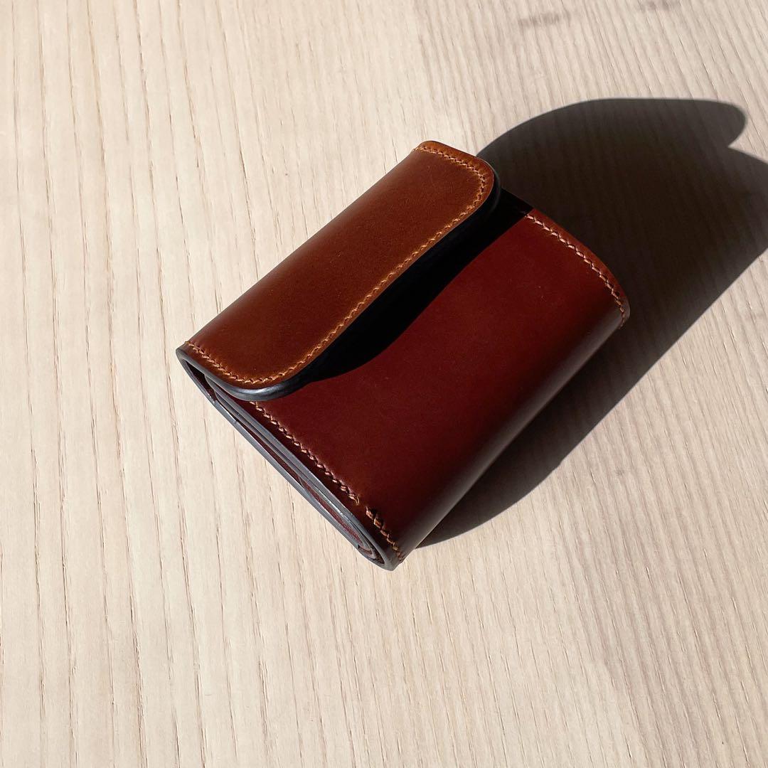 【在庫一掃セール】3つ折り財布 コードバン ブライドルレザー