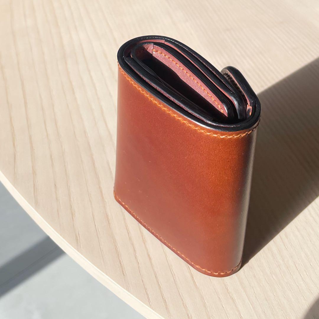 【在庫一掃セール】3つ折り財布 コードバン ブライドルレザー