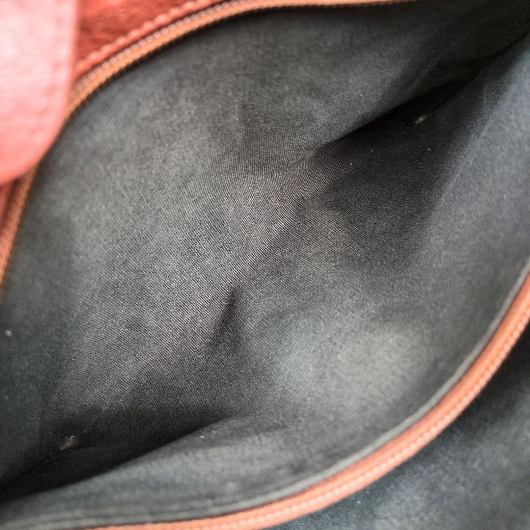 イルビゾンテ ハンドバッグ トートバッグ レザー ブラウン ロゴ型押し