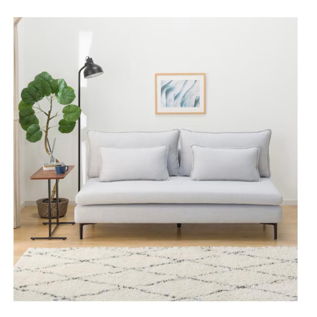 【みるくさん】ニトリ広い座面のゆったりソファNシールド3人掛けMS01