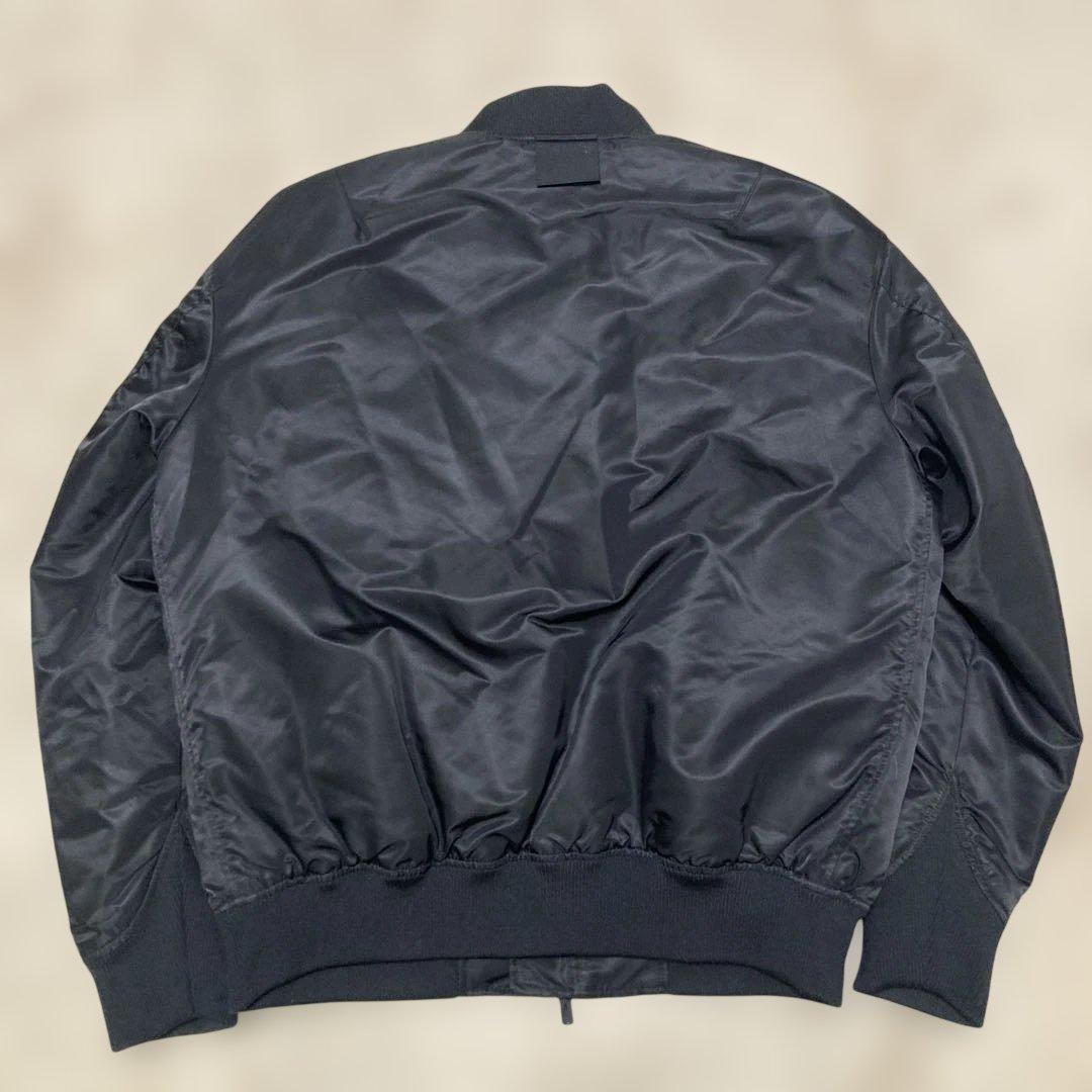 【UNIQLO】＋J ハイブリッドダウンオーバーサイズMA-1ブルゾン 黒 L