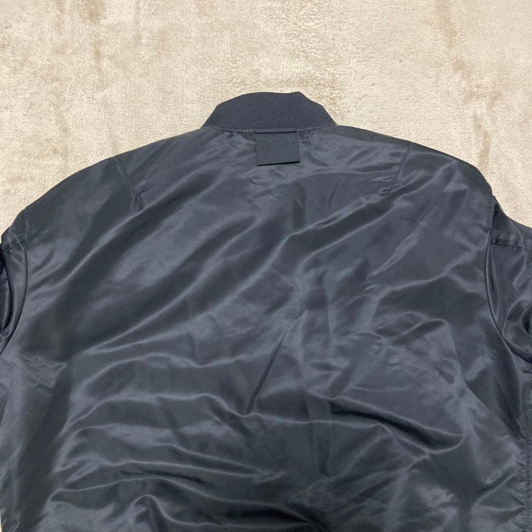 【UNIQLO】＋J ハイブリッドダウンオーバーサイズMA-1ブルゾン 黒 L