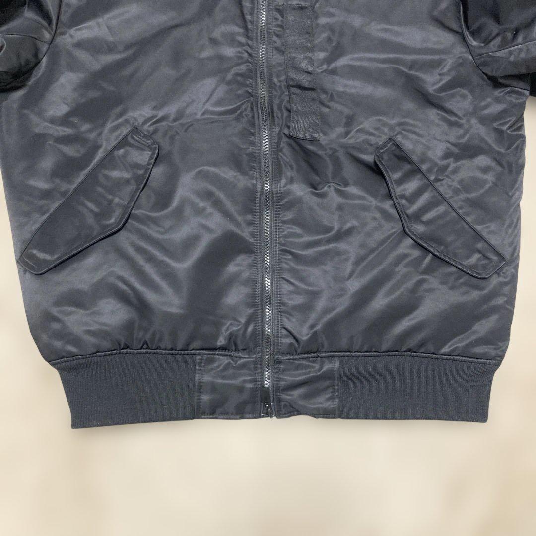 【UNIQLO】＋J ハイブリッドダウンオーバーサイズMA-1ブルゾン 黒 L