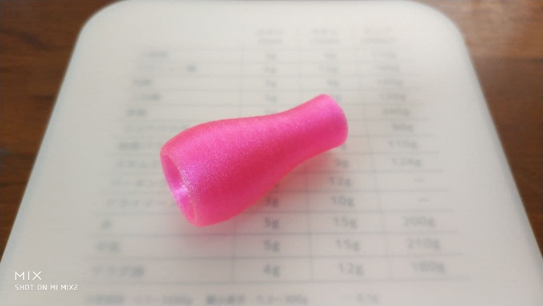 ハンドメイドノブ　J3M　TPUピンク　2個1セット