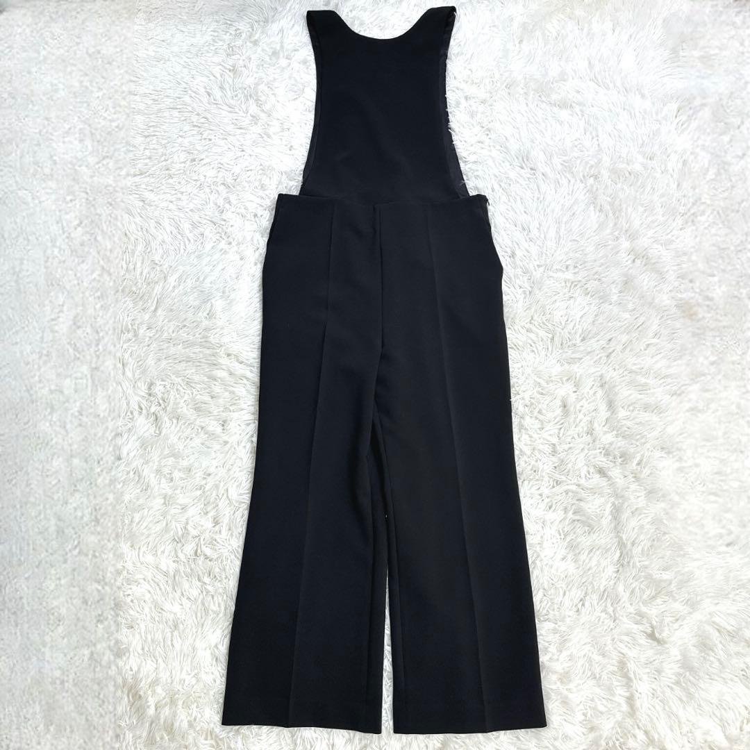 極美品 黒 プラージュ サロペット オケージョン オールインワン ワンピース