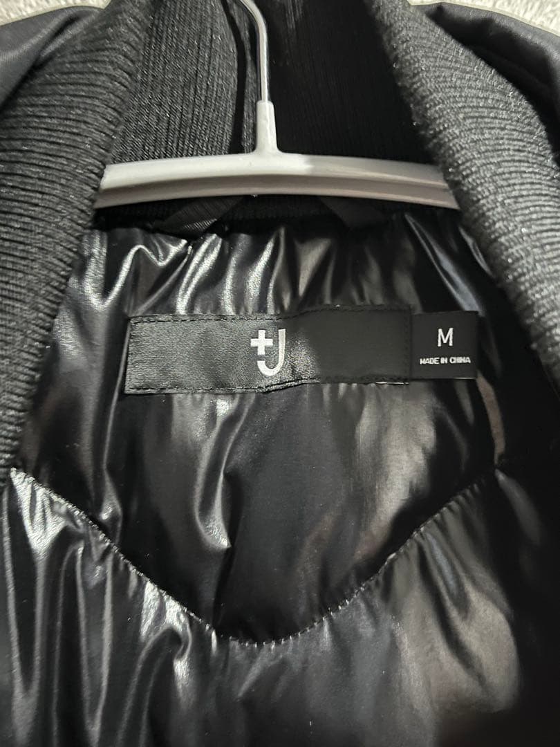 +j UNIQLO ダウンオーバーサイズリブブルゾン