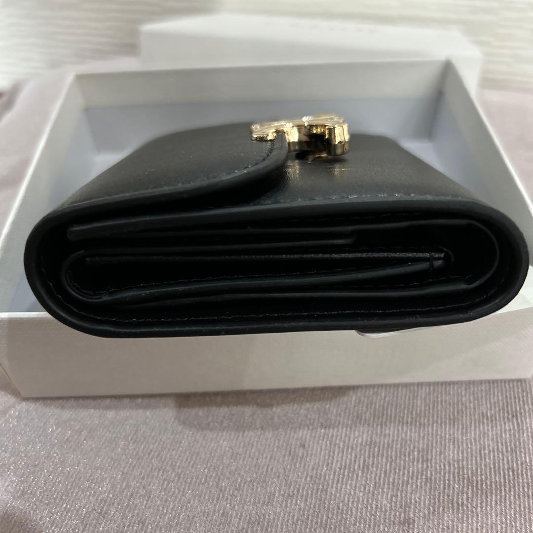 【新品未使用】CELINE スモール フラップウォレット トリオンフ 黒