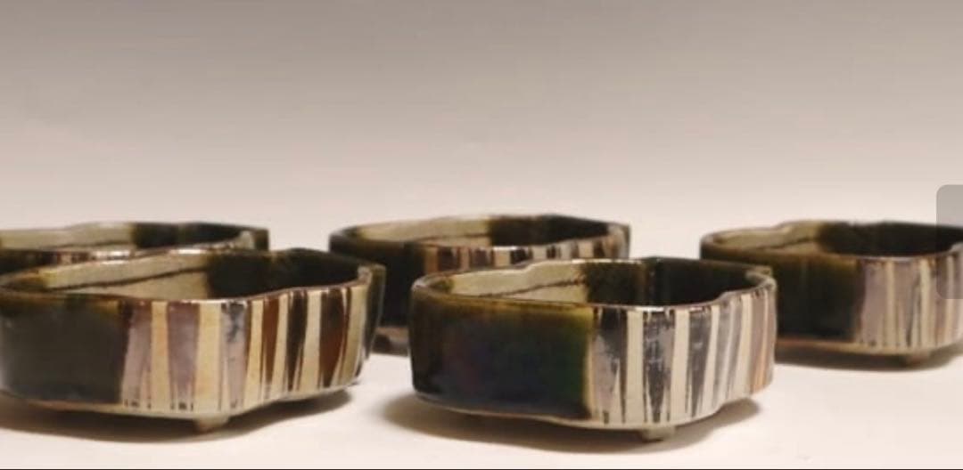 ⭐︎加藤作助造織部瓢向う付　5客