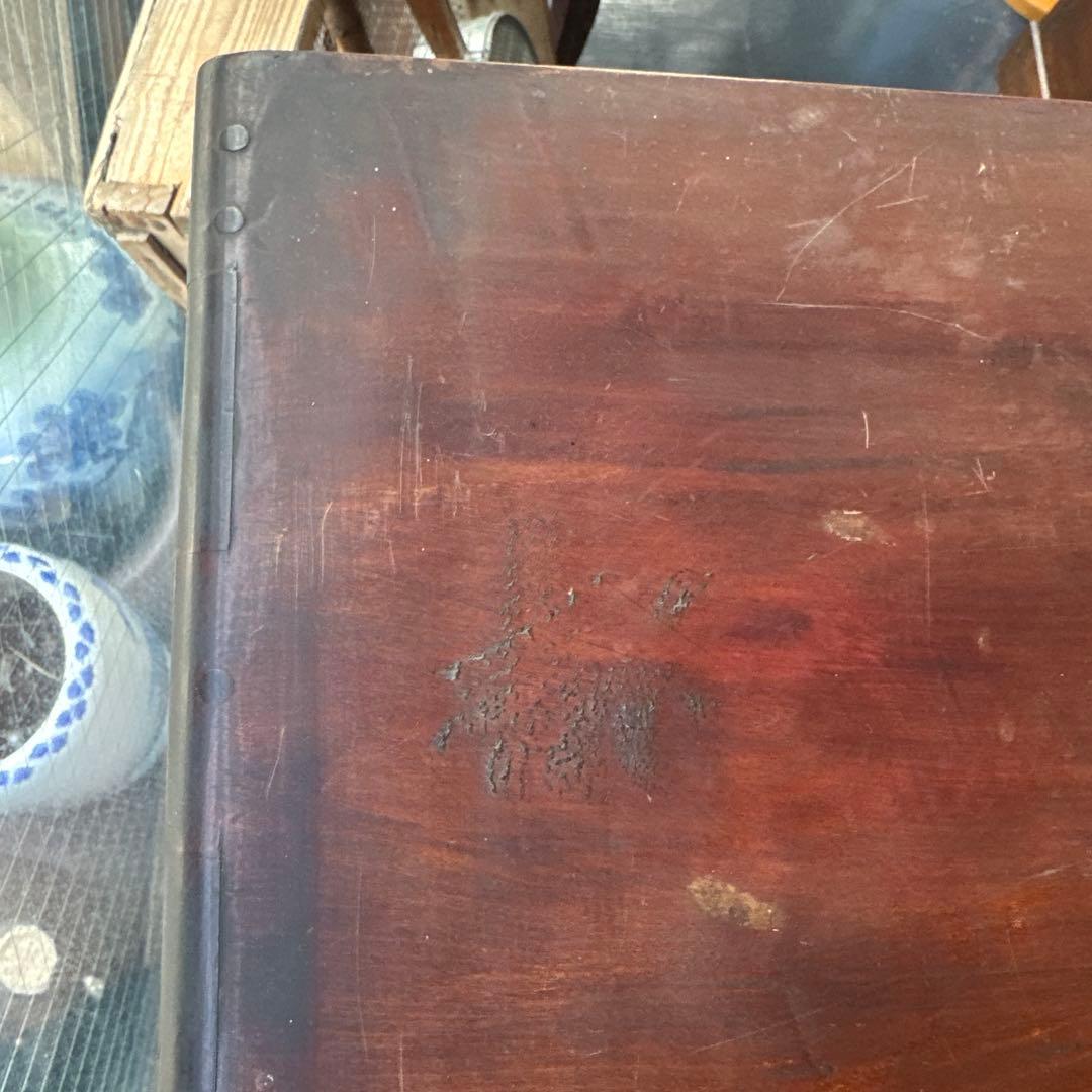 瞬間的お値下げ‼️ヴィンテージ　茶箪笥　アザミの絵が描かれていて素敵❣️