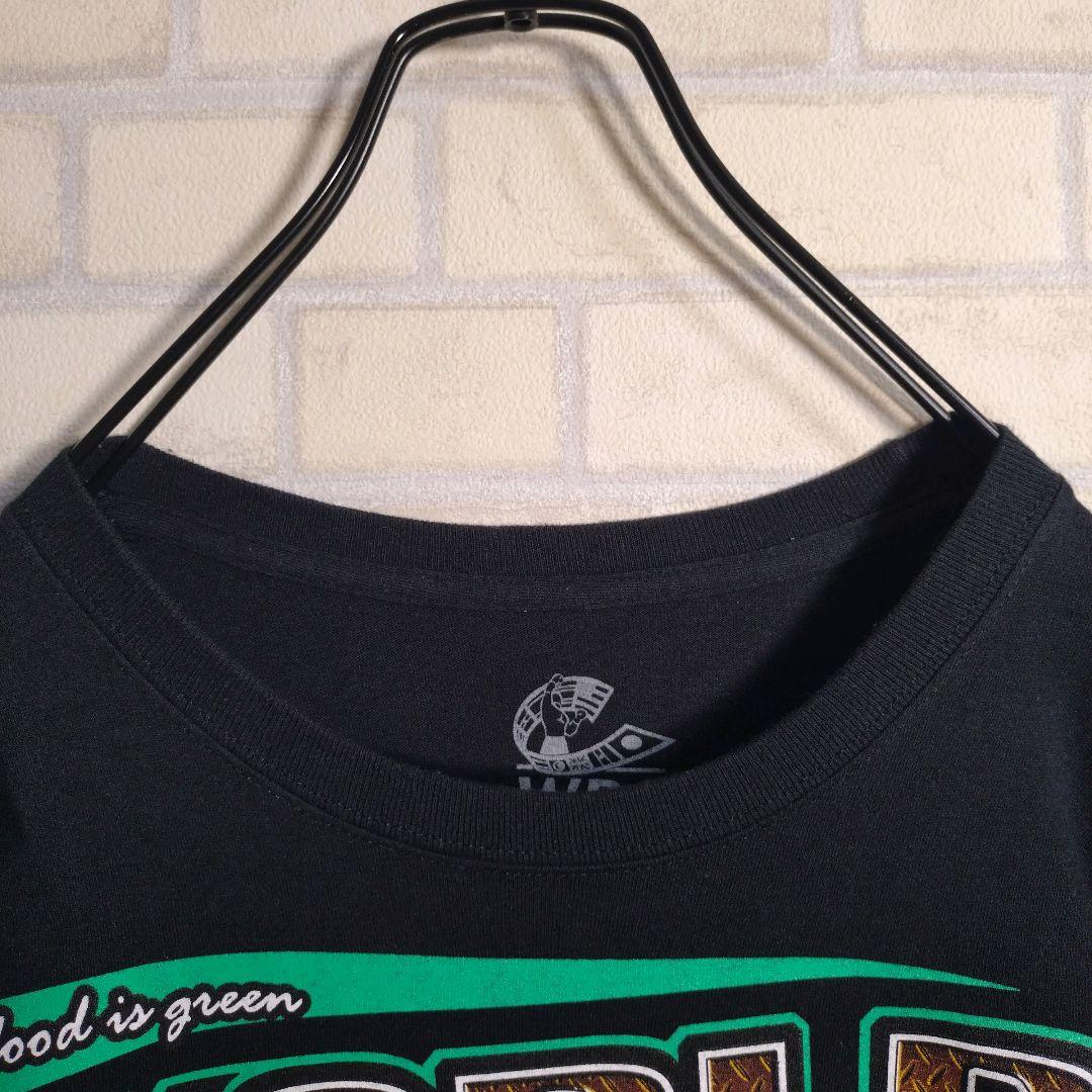 WBC公式★ボクシング チャンピオンベルト 両面プリント 半袖Tシャツ 黒 L