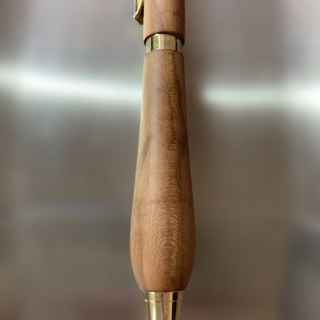 わたなべ木工芸　penman 山桜ボールペン0.8 しま黒檀シャーペン0.7