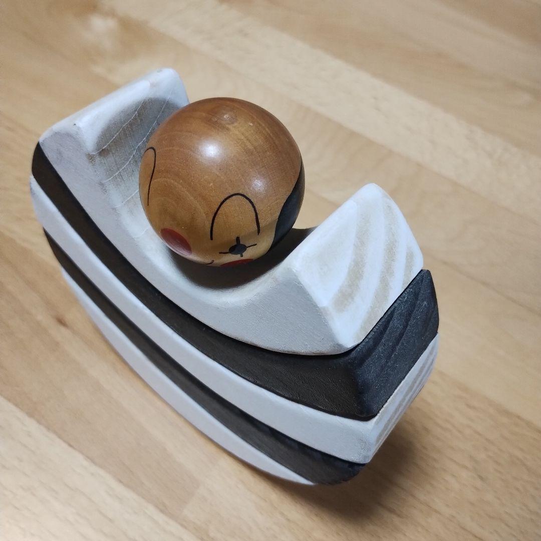 Tello Rare製、ヴィンテージ品　スイス製　白黒マイム　積み木　おもちゃ