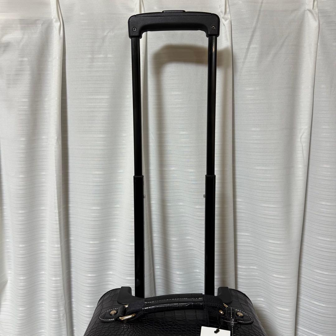 ⭐️新品未使用⭐️　スワニー フルクロコトランク　T-350　4輪　18ℓ 黒