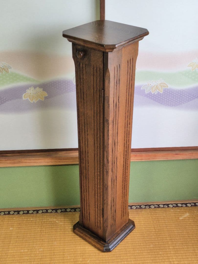 木製　無垢材　CDラック　CD入　CD　５０枚　２枚組・５個　タワー形状　飾り台