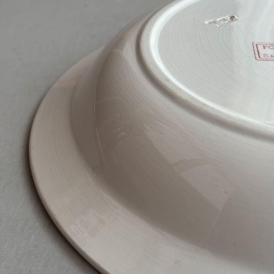美品 フランスアンティーク サルグミンヌ fontanges サラディエ 大皿