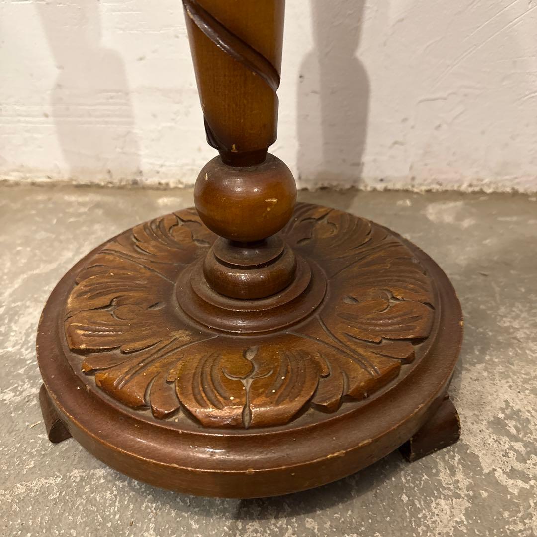 年末年始saleヴィンテージ　木製サイドテーブル　ラウンド　花台