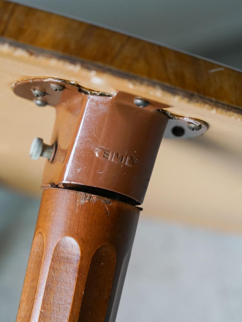 70's \"MOLPAR\" ドイツ 折りたたみテーブル 円卓 ミッドセンチュリー