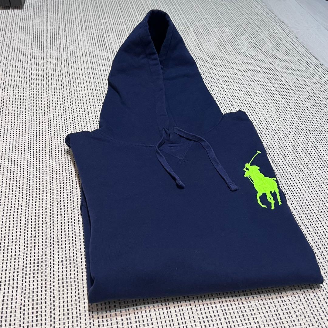 【美品】POLO RALPHLAUREN ビッグポニー刺繍 スウェット パーカー