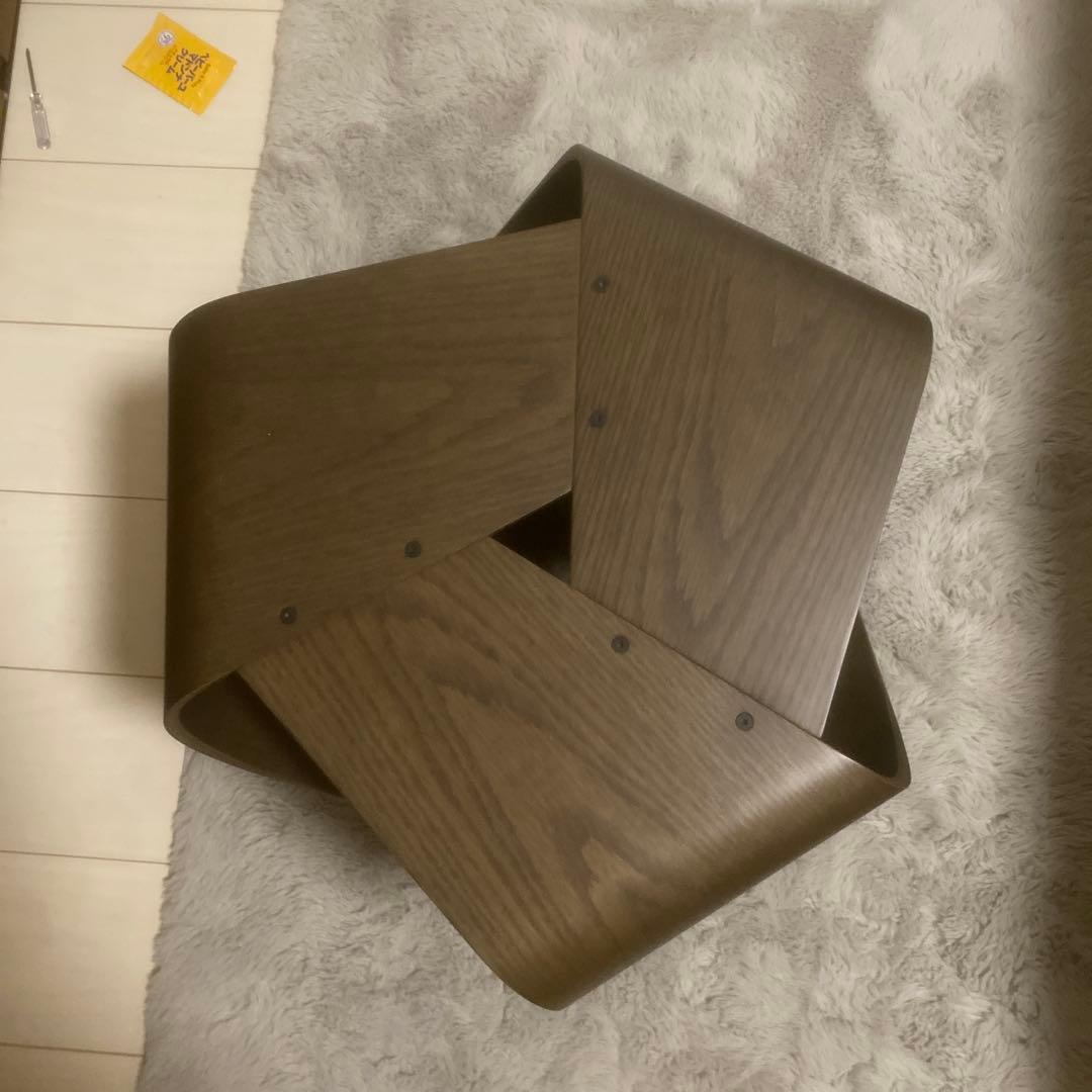 ダークブラウン木製ラック・テーブル