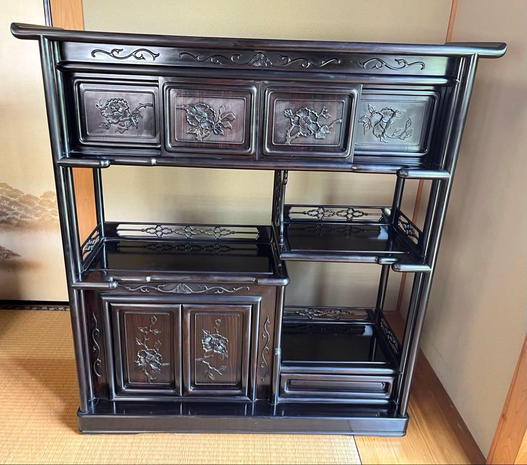 yuki 茶箪笥 飾り棚 茶棚 レトロ アンティーク②