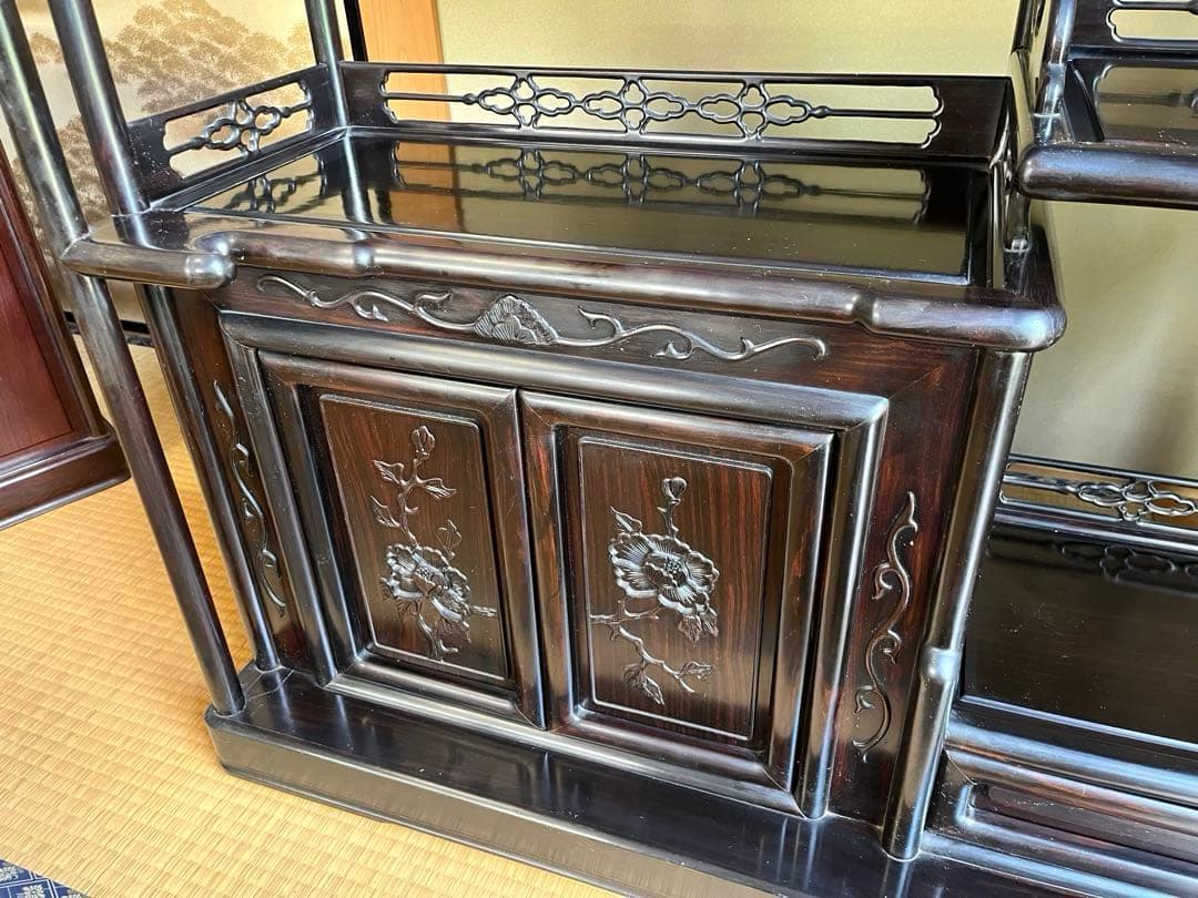 yuki 茶箪笥 飾り棚 茶棚 レトロ アンティーク②