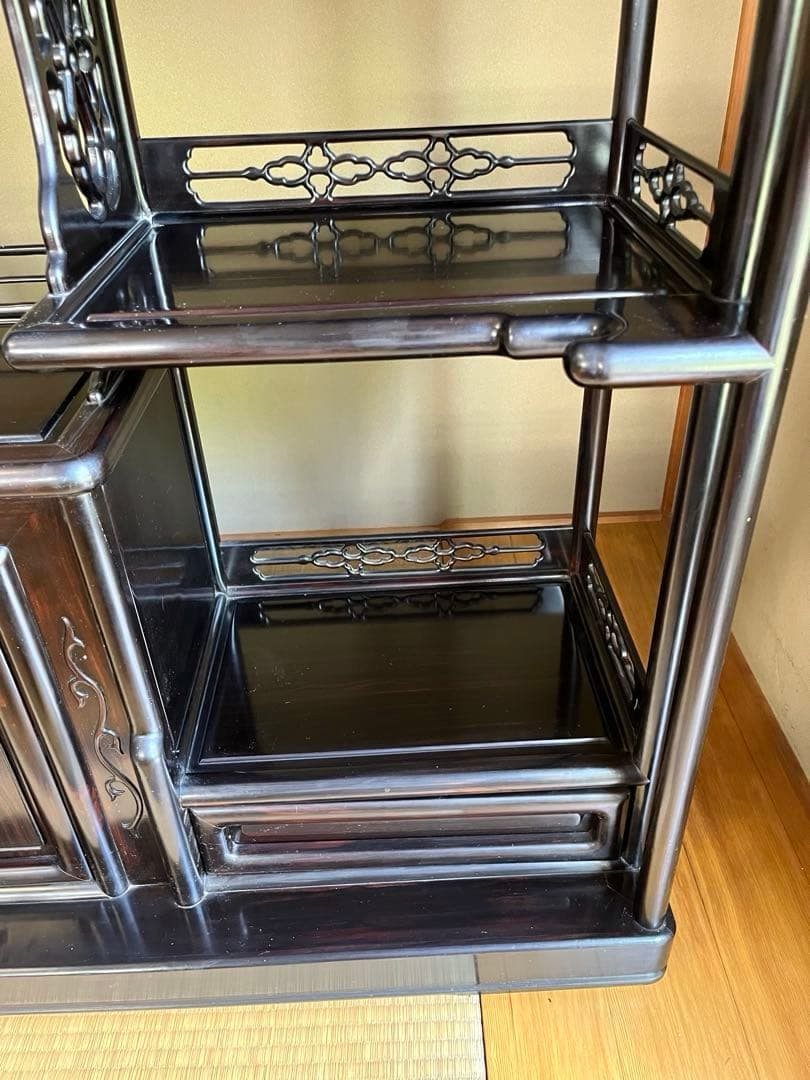 yuki 茶箪笥 飾り棚 茶棚 レトロ アンティーク②