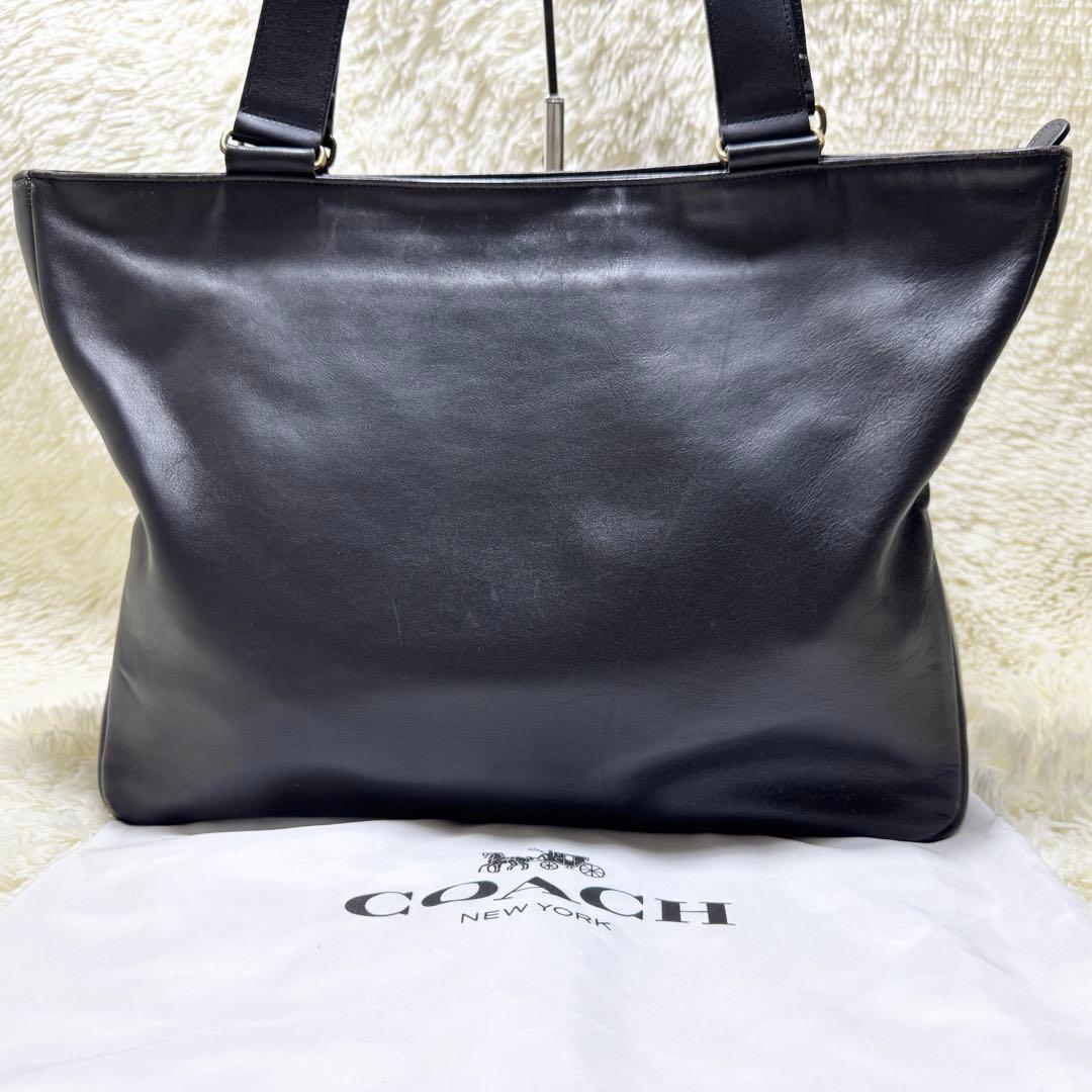 オールドコーチ 4129 トートバッグ ブラック グラブタンレザー 大容量