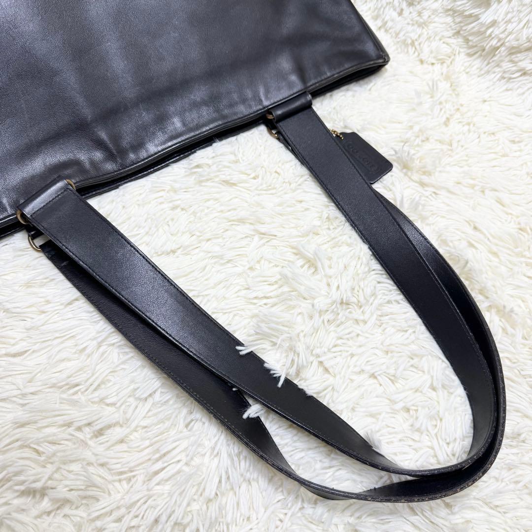 オールドコーチ 4129 トートバッグ ブラック グラブタンレザー 大容量