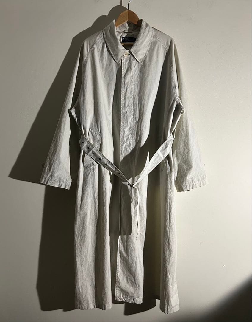 90s POLO 一枚袖 バルマカーンコート ステンカラー vintage