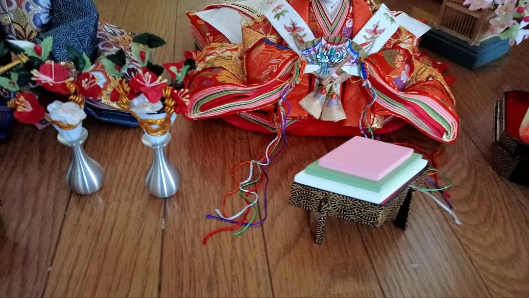 お得⭕️特選◎雛人形 親王・橘桜・屏風・小物セット【送料込】京都西陣