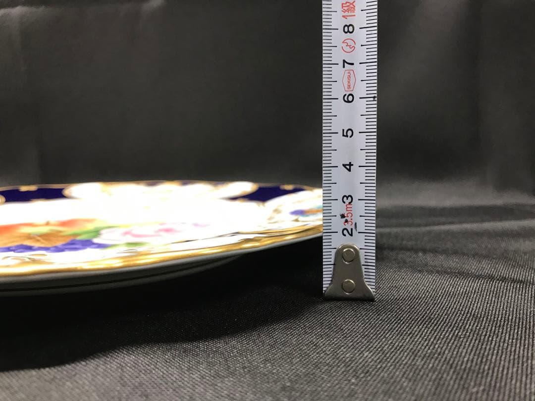 【レア】大倉陶園　受注生産品　瑠璃金彩　サービスプレート　プレート　飾り皿