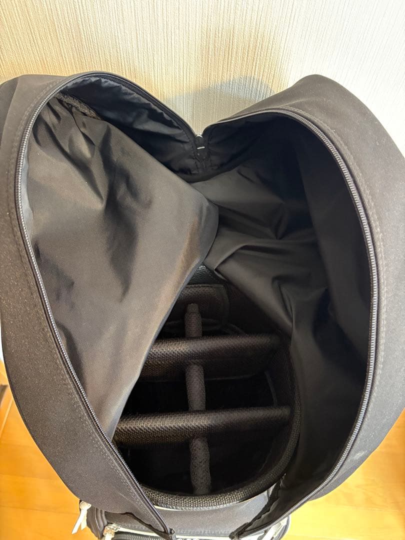 【中古美品】JONES ジョーンズ キャディバッグ ブラック/ホワイト