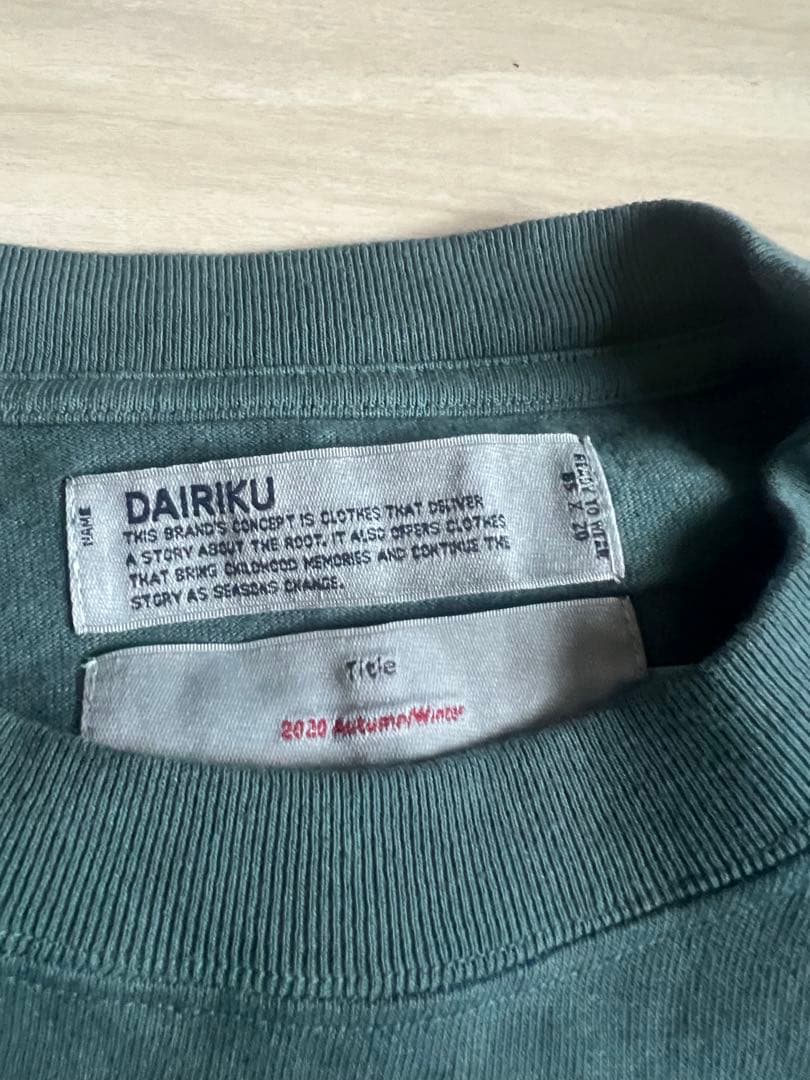 DAIRIKU ピンナップガール ロンＴ 着用回数1回