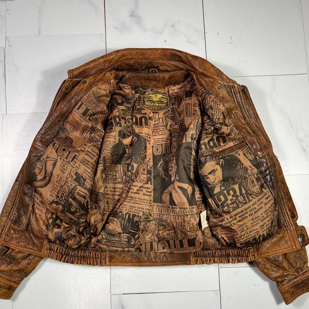 WIND ARMOR ウインドアーマー レザージャケット 裏地ジェームスディーン