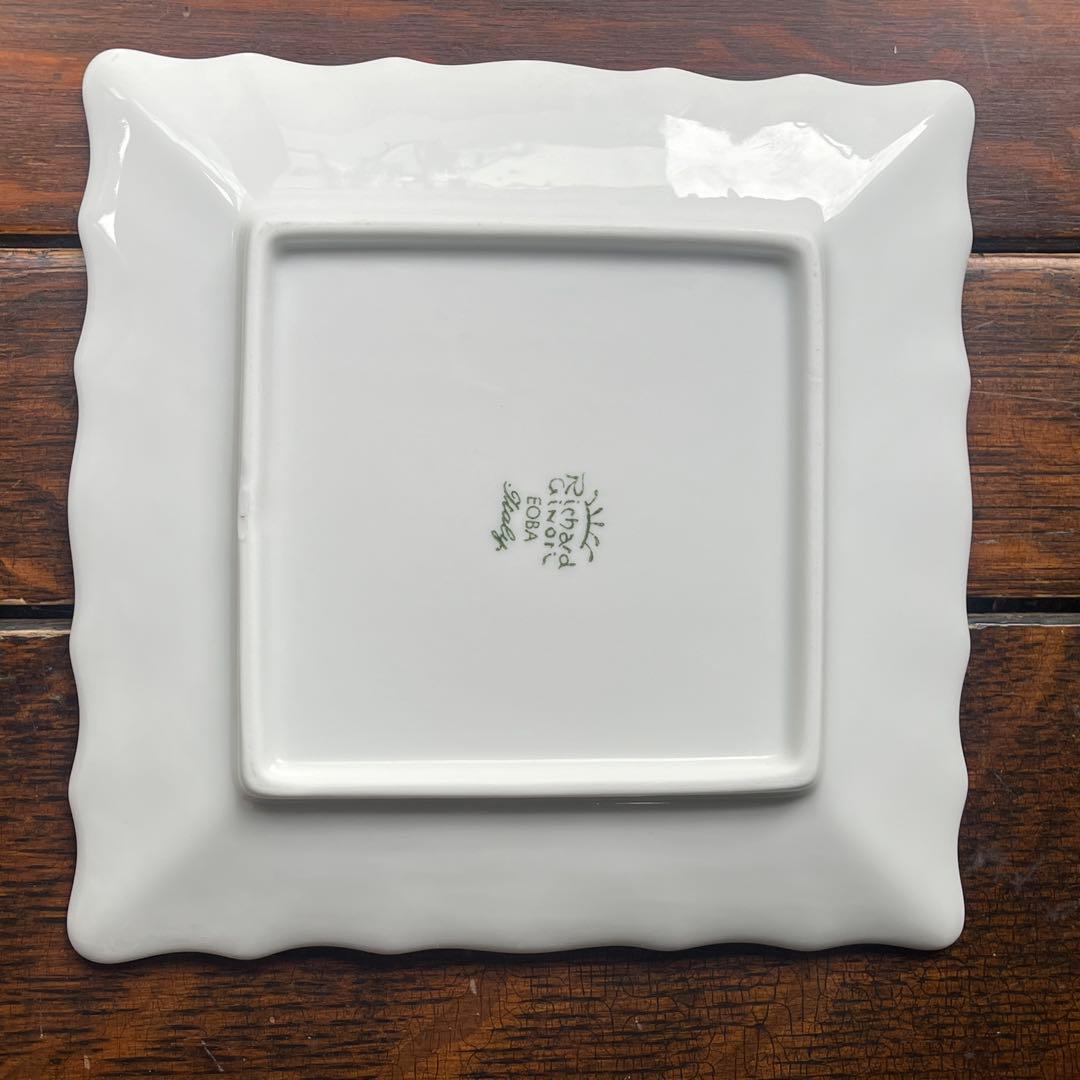 希少　リチャードジノリ　ベッキオホワイト　スケエアプレート　15cm 7セット