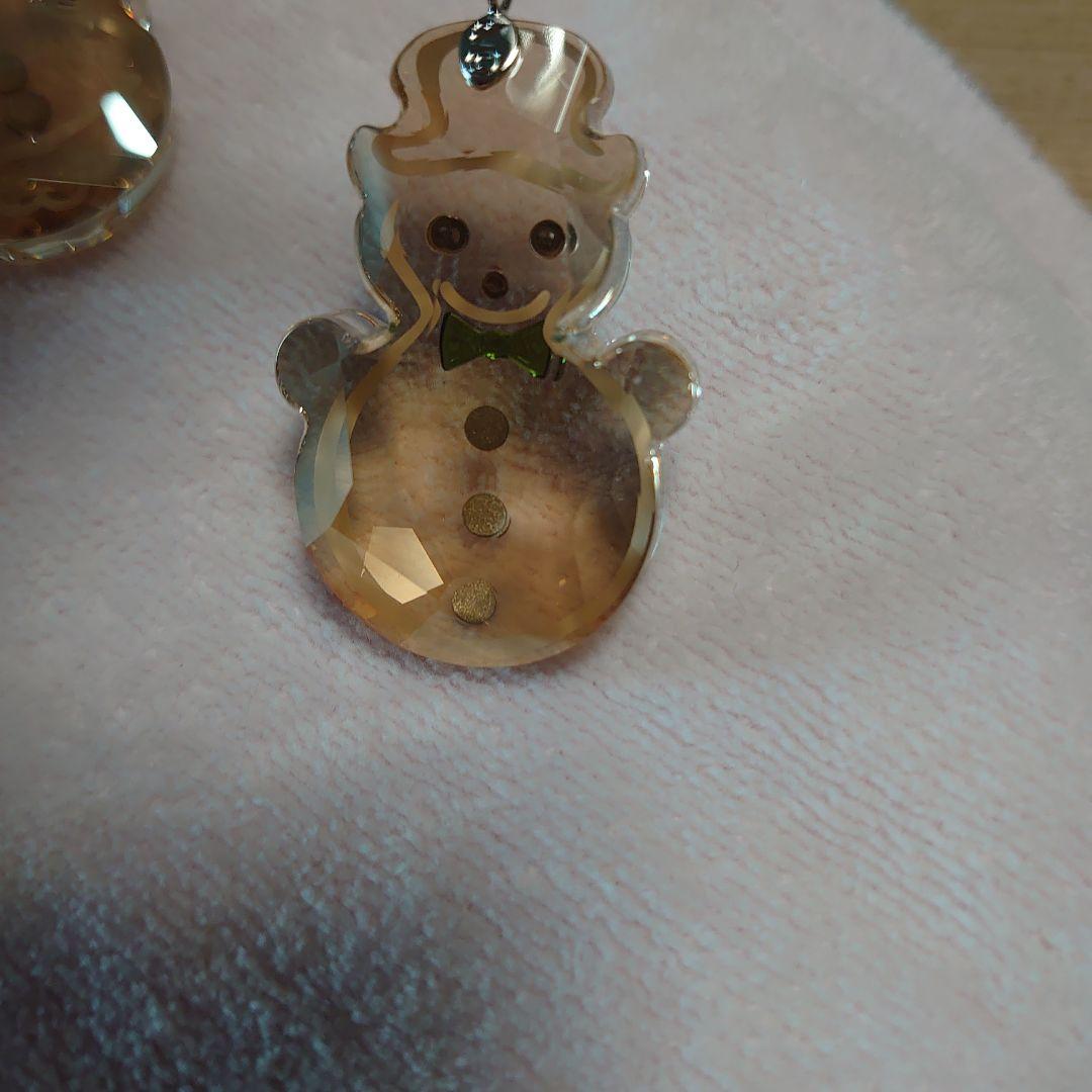 スワロフスキー　オーナメント2つ